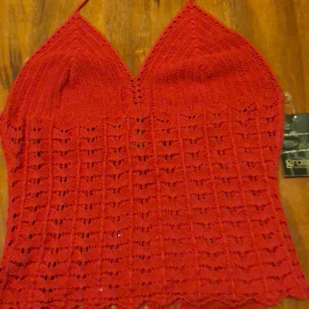 Grass crochet top